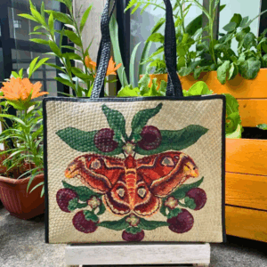 Hand-painted Buri Tote